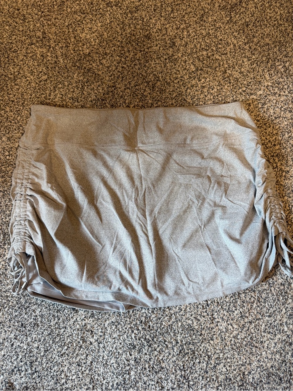 Kyodan Silver-Gray Ruched Side Mini Skirt